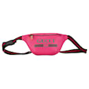 Pink Gucci Leather Logo Belt Bag