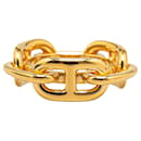 Gold Hermès Regate Scarf Ring