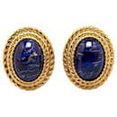 Boucles d'oreilles clips Dior Lapis Lazuli bleu