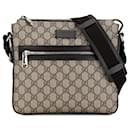 Brown Gucci GG Supreme Crossbody Bag