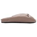 Taupe Balenciaga Puffy Knotted Slide Sandales Taille 36,5