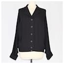 Camicia a maniche lunghe nera Chanel