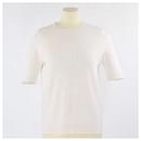 T-shirt pullover Fendi con motivo FF bianco sporco