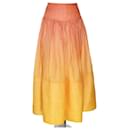 Saia Maxi Zimmermann Laranja Ombre