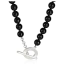 Tiffany & Co. Onyx Fashion Necklace in  Sterling Silver