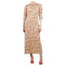 Vestido maxi multicolorido com estampa floral - tamanho UK 12 - Autre Marque