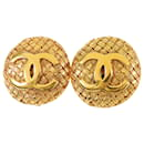 Brincos Chanel Gold CC Clip On