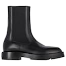 Givenchy 4G Plaque Chelsea Ankle Boots in Black Calfskin Leather