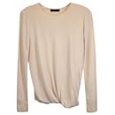 The Row Draped Sweater in Ivory Cashmere - The row