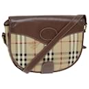 Burberrys Bolso de hombro Nova Check Cuero PVC Beige Autenticación 74258 - Autre Marque