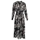 Isabel Marant Etoile Floral Joly Maxi Dress in Black Silk