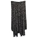 Isabel Marant Alena Printed Midi Skirt in Black Polyester