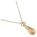 Tiffany & Co 18K Teardrop Pendant Necklace Collier en métal en excellent état