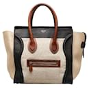 Celine Leather Tricolor Luggage Tote  Leather Handbag in Good condition - Céline