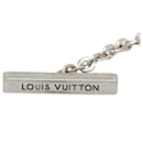 Collier pendentif carré avec logo V en argent Louis Vuitton