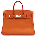 Hermès Naranja Epsom Birkin Retourne 25