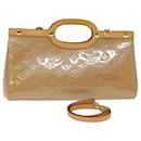 LOUIS VUITTON Monogram Vernis Roxbury Drive Hand Bag Noisette M91372 Auth 74252 - Louis Vuitton