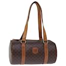 CELINE Macadam Canvas Hand Bag PVC Brown Auth bs14322 - Céline