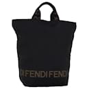FENDI Hand Bag Nylon Black Auth bs14282 - Fendi