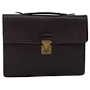LOUIS VUITTON Taiga Serviette Kourad Business Bag Acajou M30076 Autenticação de LV bs14147 - Louis Vuitton