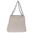 PRADA Chain Shoulder Bag Nylon Gray Auth 74973 - Prada