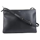 Celine Bolsa Trio Grande Crossbody em Preto - Céline