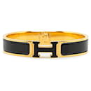 Hermes Clic Clac H pulseira estreita pulseira de metal em bom estado - Hermès