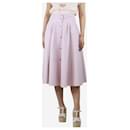 Lilac cotton midi skirt - size UK 8 - Forte Forte