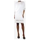 White short-sleeved cutout mini dress - size UK 6 - Chloé