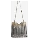 Bolso de hombro de metal 1969 plateado y dorado - Paco Rabanne