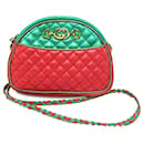 Gucci Red Mini Trapuntata Zumi Dome Bag