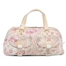 Dior White Oblique Girly Cherry Blossom Bowler Bag