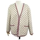 NEW GUCCI JACKET IN GG CHECKED COTTON TWEED 740428 L 44 MONOGRAM JACKET - Gucci