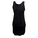 HERMES SLEEVELESS SUEDE DRESS 38 M IN SLEEVELESS SUEDE BLACK BLACK SUEDE DRESS - Hermès