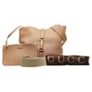 Gucci Leather Jackie Bucket Bag Bolsa de ombro de couro 380579 em excelente estado
