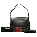 Cartier Leather Embossed Handbag  Leather Handbag in Good condition