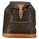 Louis Vuitton Monogram Montsouris MM Canvas Backpack M51136 in Good condition