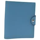 HERMES Yuris PM Day Planner Cover Leather Blue Auth bs14204 - Hermès