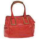 Chloe Etel Hand Bag Leather Red Auth yk12587 - Chloé