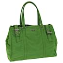 PRADA Shoulder Bag Nylon Green Auth 74404 - Prada