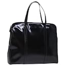 PRADA Tote Bag Patent leather Black Auth bs14088 - Prada