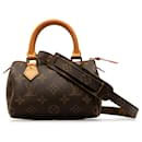 Borsa Louis Vuitton Monogram Mini HL Speedy marrone