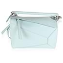 Loewe Blue Iceberg Soft Grained Calfskin Small Puzzle Edge Bag