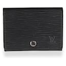 Porte-cartes de visite Louis Vuitton en épi noir
