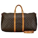 Louis Vuitton Keepall Bandouliere 55 Bolsa de viaje de lona M41414 en buen estado