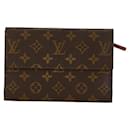 Carteira longa Louis Vuitton Pochette Passport Canvas M60135 em bom estado