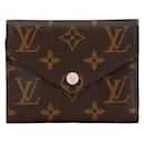 Portafoglio Louis Vuitton Victorine in tela Portafoglio corto M62360 in buone condizioni