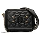 Chanel CC Caviar Filigree Vanity Bag  Leather Shoulder Bag in Excellent condition