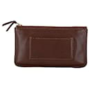 Hermes Portefolio Coin Case Leather Vanity Bag in Fair condition - Hermès