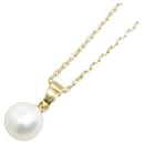 Mikimoto 18k Gold Pearl Pendant Necklace Metal Necklace in Excellent condition